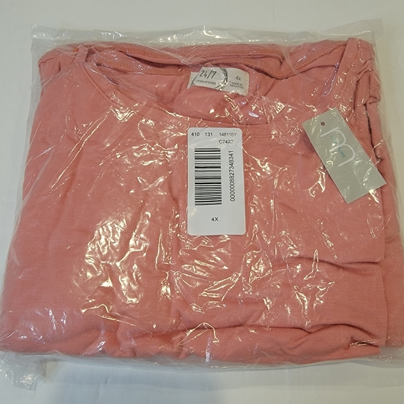 Maurices 24/7 Solid High Neck Tank Babydoll Dress Plus Size 24 NWT! - Picture 6 of 8